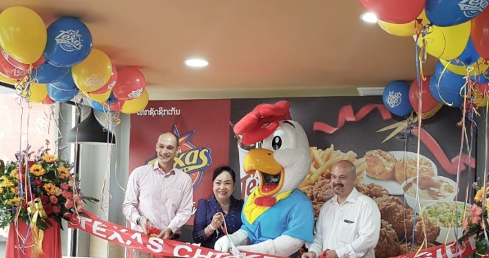 Texas Chicken Riverside Store Opens in Vientiane