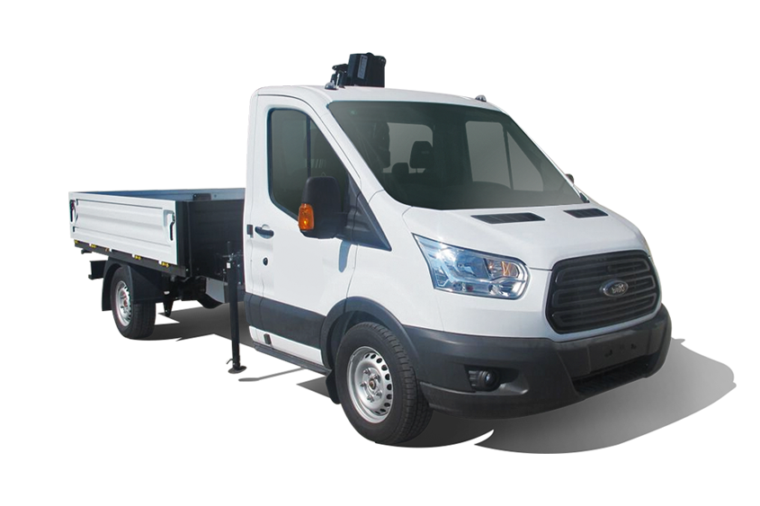 Ford Transit Flatbed and Crane – RMA GROUP